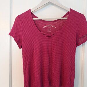 Cute Pink Seriously Soft Tee – Size Small